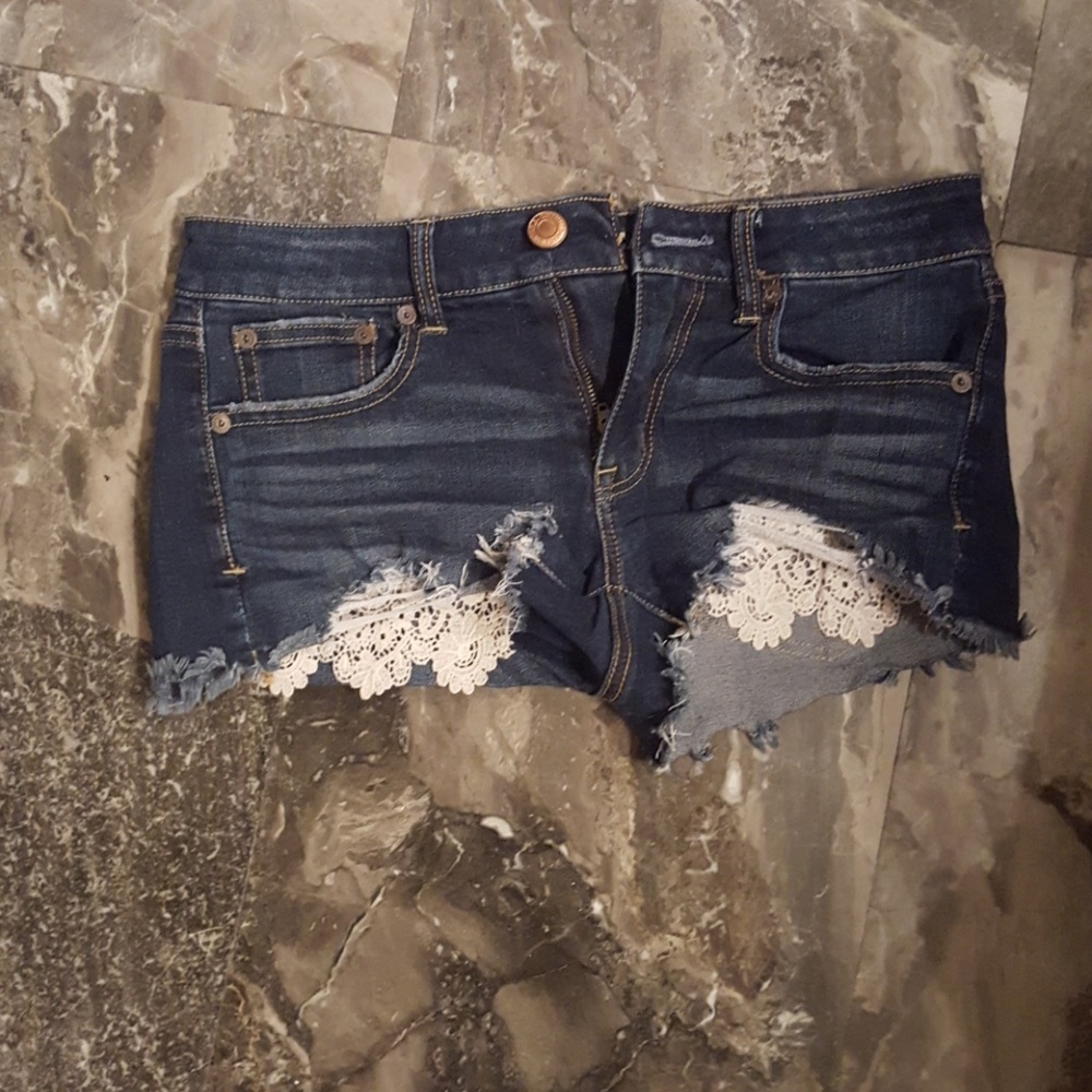 American Eagle Dark Jean Shorts